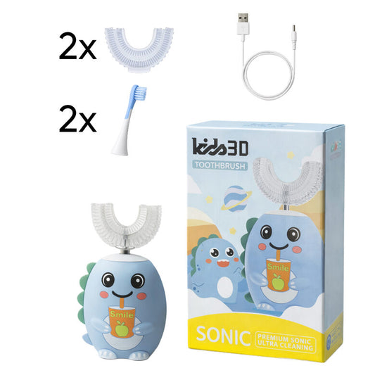 SmartBrush - Electric Toothbrush kit FOR CHILDREN (Blue)