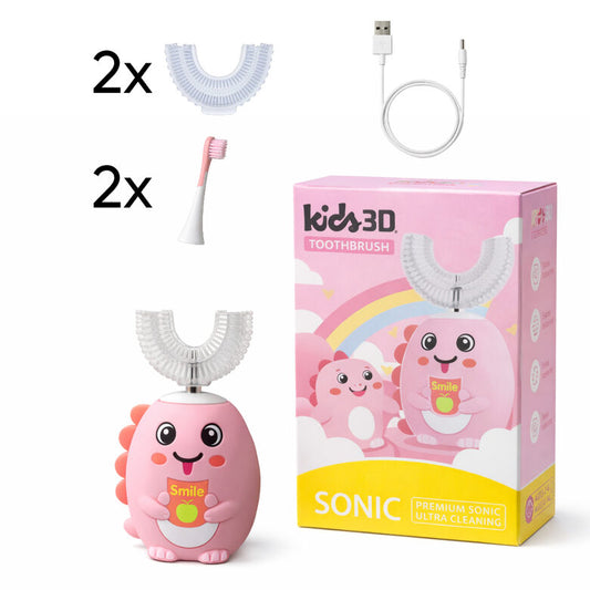 SmartBrush - Electric Toothbrush kit FOR CHILDREN (Pink)
