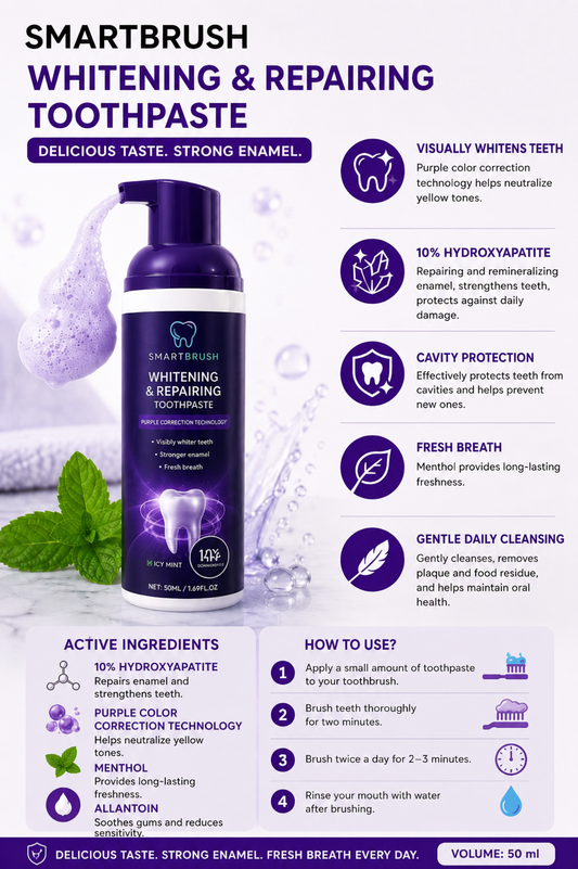 SmartBrush - Whitening & Repairing Toothpaste